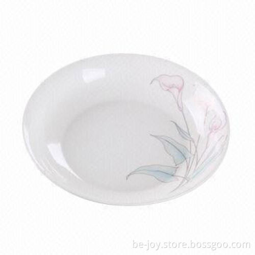 Ceramic plate with printing, various designs are available, OEM orders are welcome